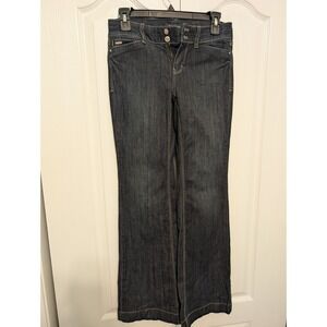 White House Black Market Trouser Flair Jeans Blanc 00S